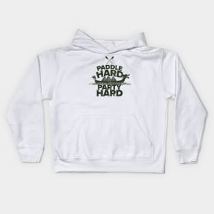 Paddle hard - dragon boat Kids Hoodie